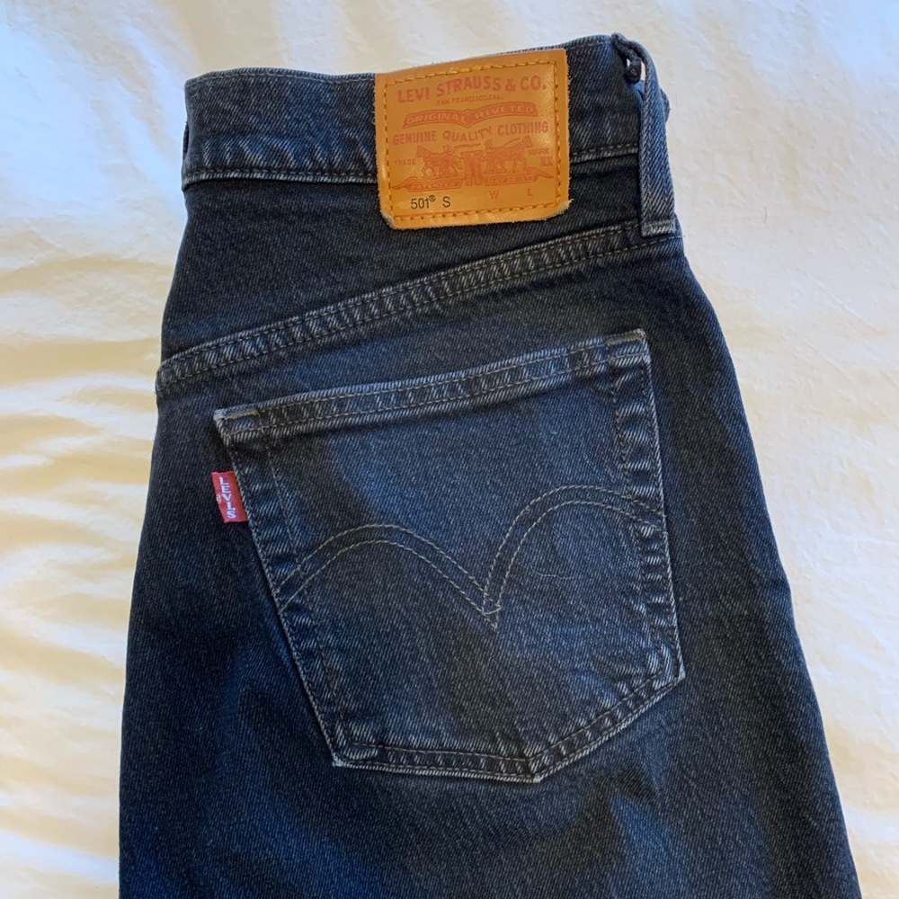 Vintage 501 Levi Skinny Jeans in Black
